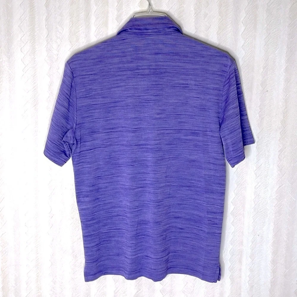 🆕 GREG NORMAN dark heathered purple golf polo Size S